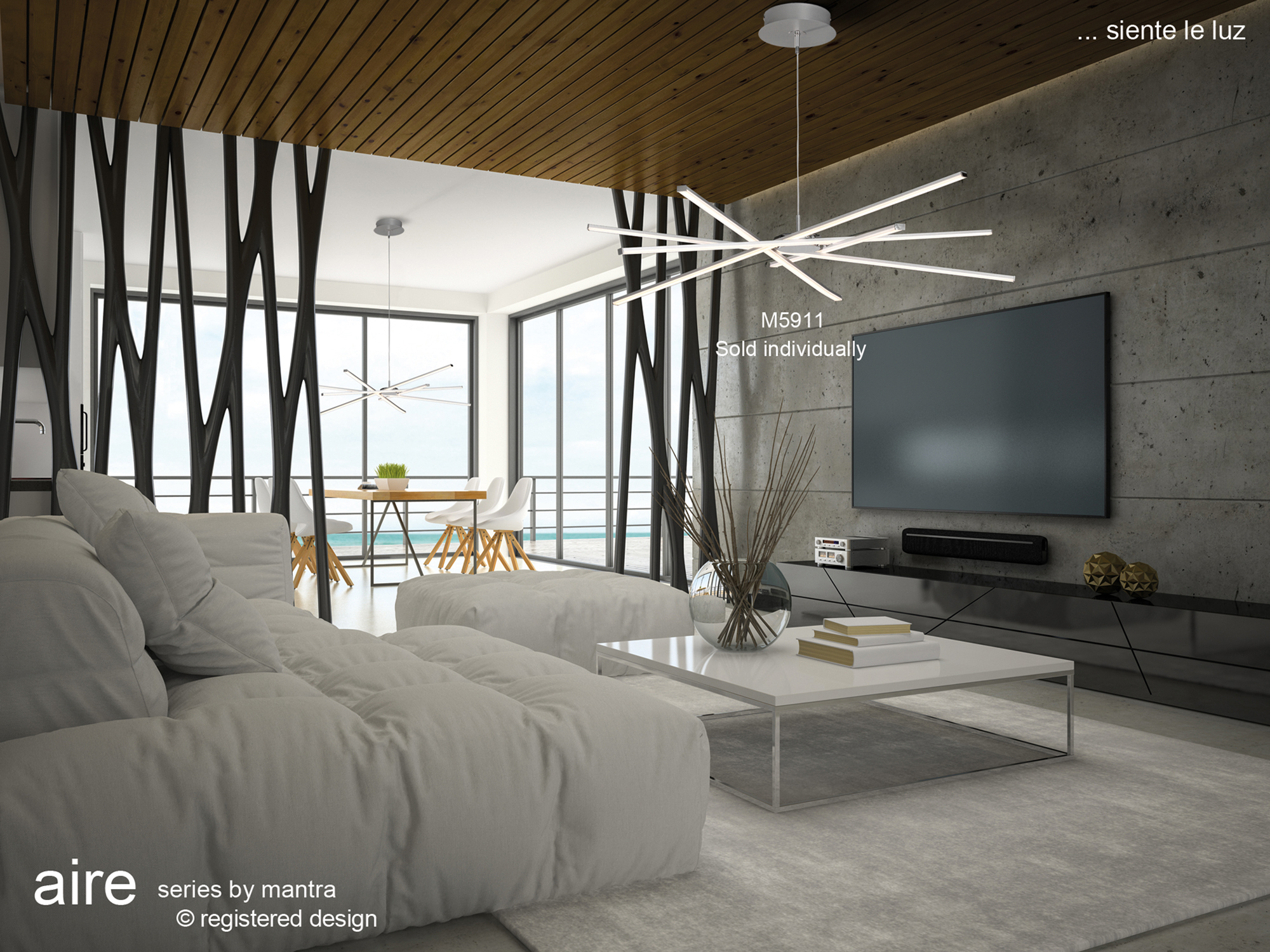Star LED Ceiling Lights Mantra Multi Arm Fittings